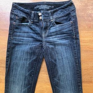American Eagle Dark Wash Jeans size 0